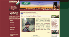 Desktop Screenshot of huntinginhungary.eu